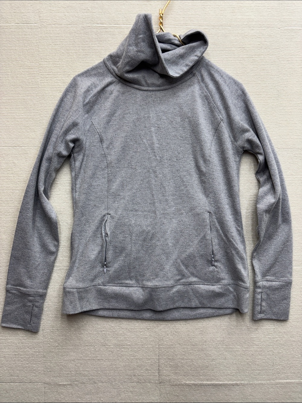 Kyodan Light Gray Cowl Neck Pullover med